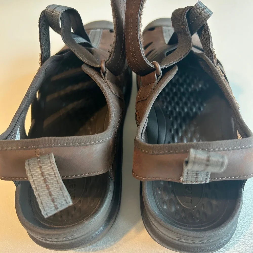 Crocs Mens Yukon Fisherman‎ Sandals Brown Size 12